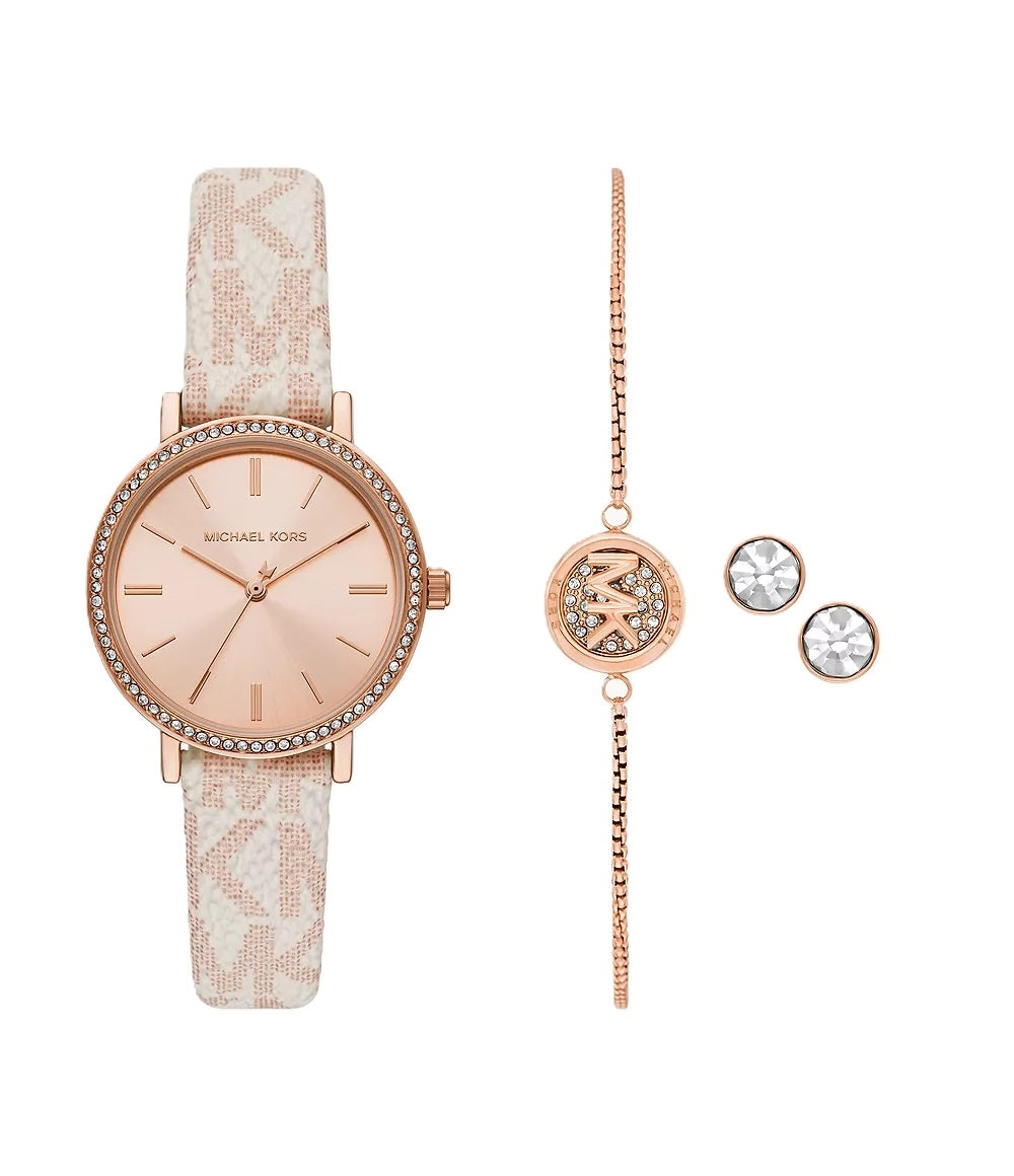MICHAEL KORS Mod. ADDYSON Special Pack + Bracelet + Earrings-0